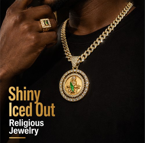 Iced Jesus 2Pcs Free Ring