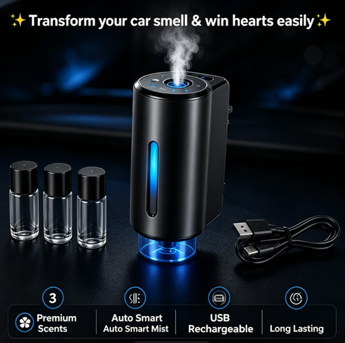Luxury Car Atmosphere Diffuser – Transform Every Drive into an Enjoyable Luxury Experience with Fresh Air, Smart Auto Mist & Premium Comfort