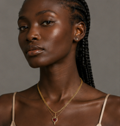 18K Gold Plated Couple Necklace