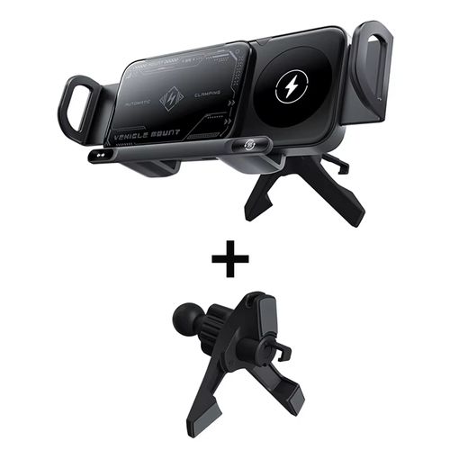360 rotate foldable car wireless charger