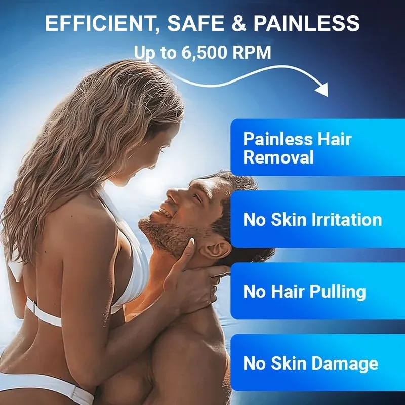 ✨ Rasoir électrique multifonction portable – Lames double anneau, étanche IPX4 & design UFO compact 🪒⚡