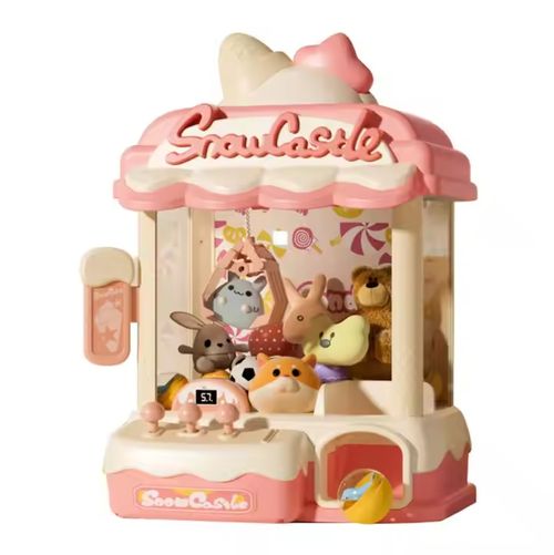 Children's Fun Educational Board Games Sound Light Doll Grabbing Machine Dual Power Supply Mini Doll Grabbing Machine