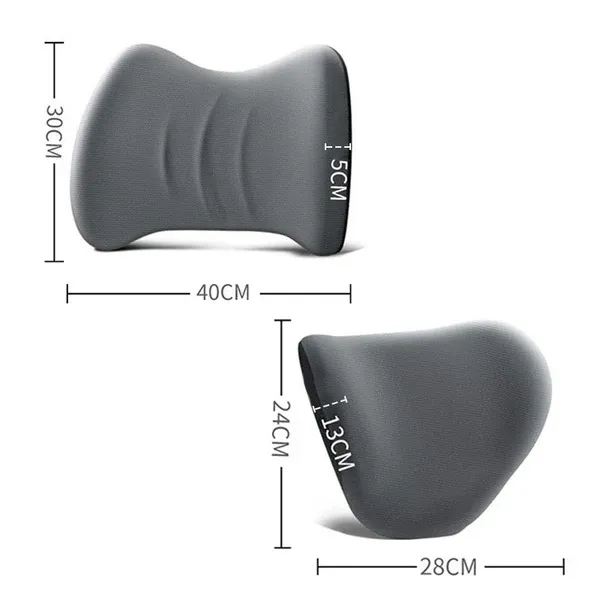 Appuie-tête et coussin de soutien lombaire ergonomiques pour siège auto