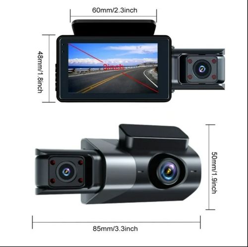 Caméra de tableau de bord 4K à 3 canaux