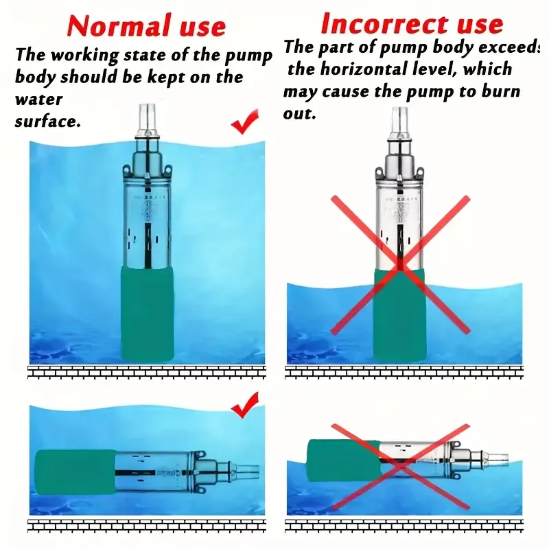 Pompe submersible électrique à courant continu robuste