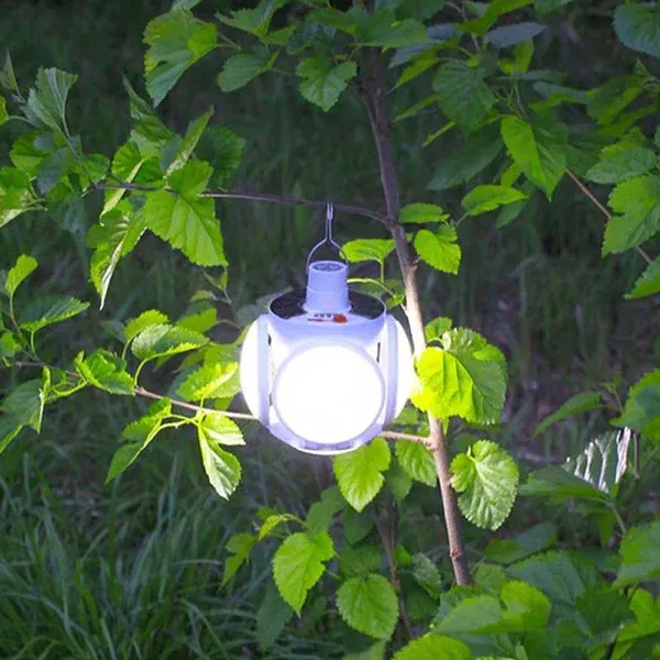 Lampe Solaire de Camping-Pliable,360°Éclairage - Étanche IPX4 🌞