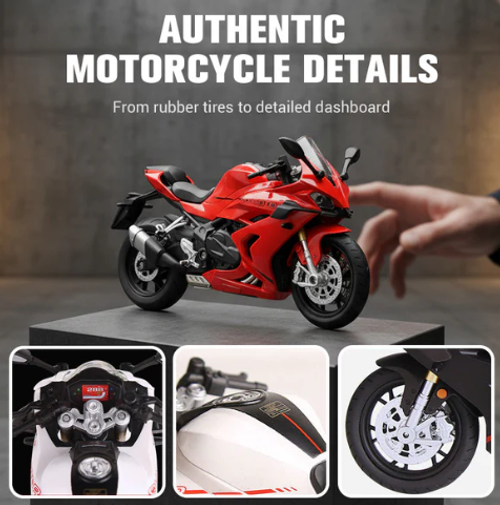 Modèle réduit de moto à l'échelle 1:12