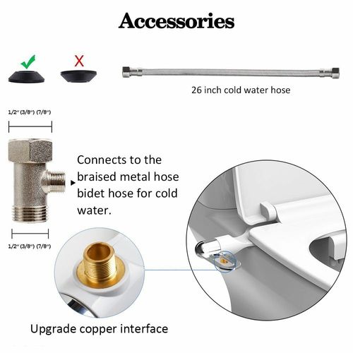 🚿 Accessoire de Bidet Sans Électricité à Double Buse – Nettoyage Hygiénique, Pression Réglable & Installation Facile en 15 Min ! 🛠️