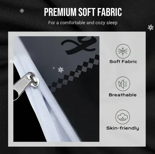 👑Ensemble de housses de couette 4 pièces pour couple Roi et Reine