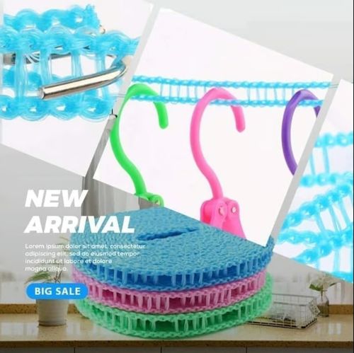Corde à linge coupe-vent antidérapante (10 m x 2)