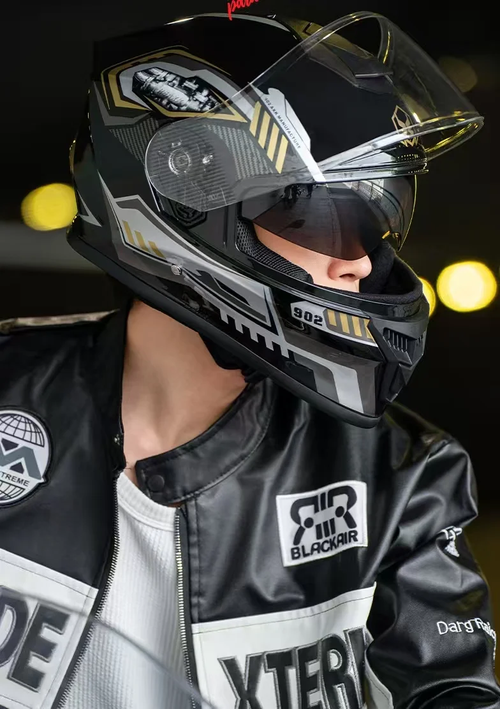 Retro Motorcycle Helmet - Durable ABS, Wipe Clean, Perfect for Outdoor Riding & Racing