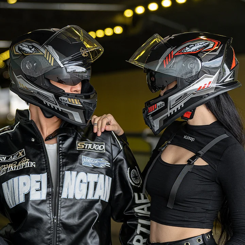 Retro Motorcycle Helmet - Durable ABS, Wipe Clean, Perfect for Outdoor Riding & Racing