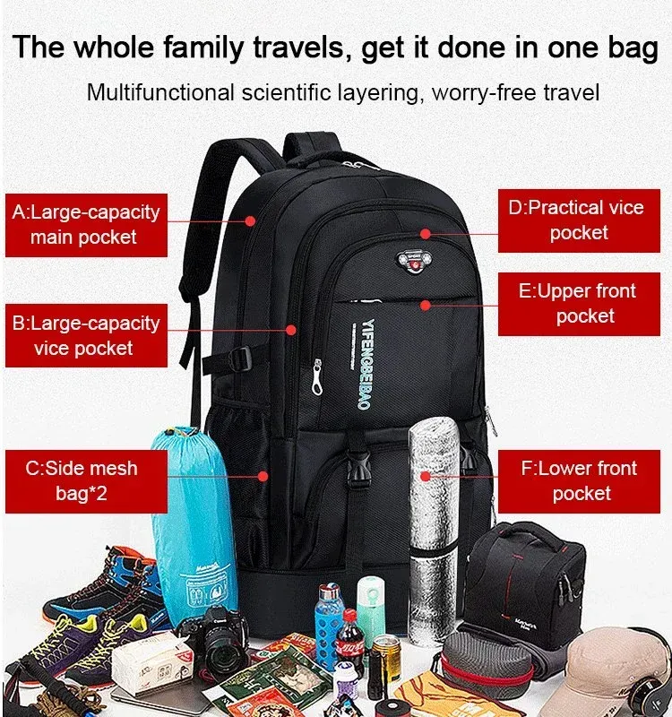 Sac à dos Oxford extensible de grande capacité