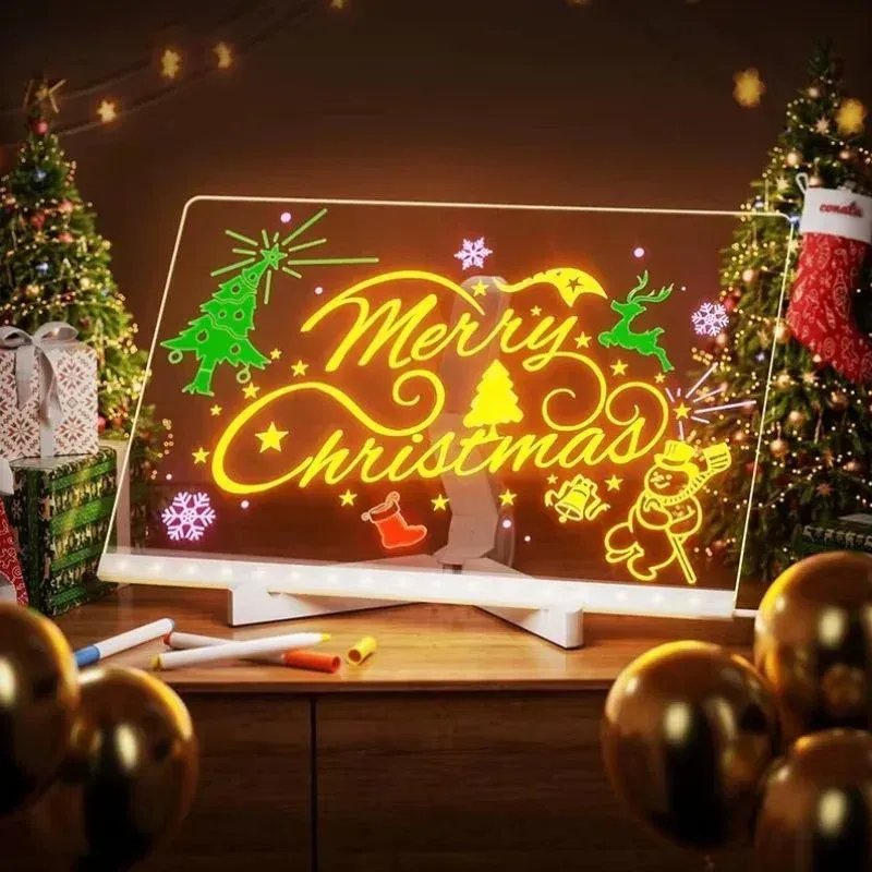 🖌Le Cadre Lumineux qui Éveille la Créativité des Enfants! (Peut être dessiné à plusieurs reprises)