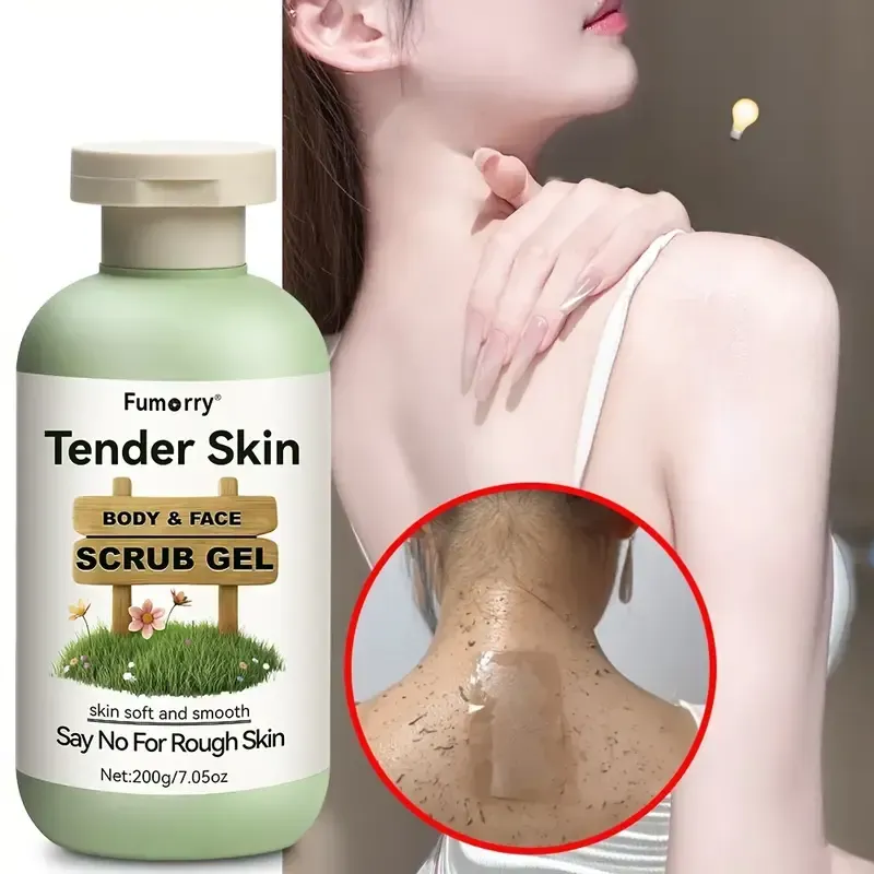 Gel exfoliant rajeunissant 200 g, nettoyant en profondeur, contient des extraits de plantes d'aloe vera, de rose et de camomille, adoucit la peau, débouche les pores, nettoie la peau, hydrate, peut être utilisé sur tout le corps, convient à tous les types de peau Achetez maintenant Achetez-en un et obtenez-en un gratuitement