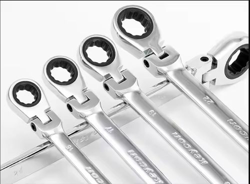 Jeu de clés à cliquet flexibles 8-19 mm, à anneau denté, à cliquet combinées flexibles