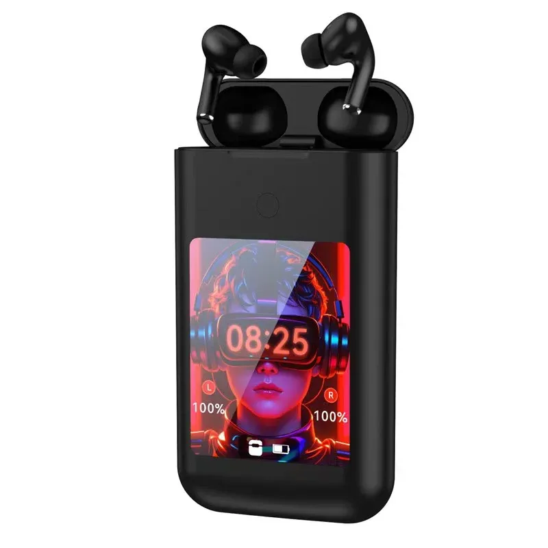 Batterie externe pour casque Bluetooth avec écran multimédia, alimentation mobile 3 en 1
