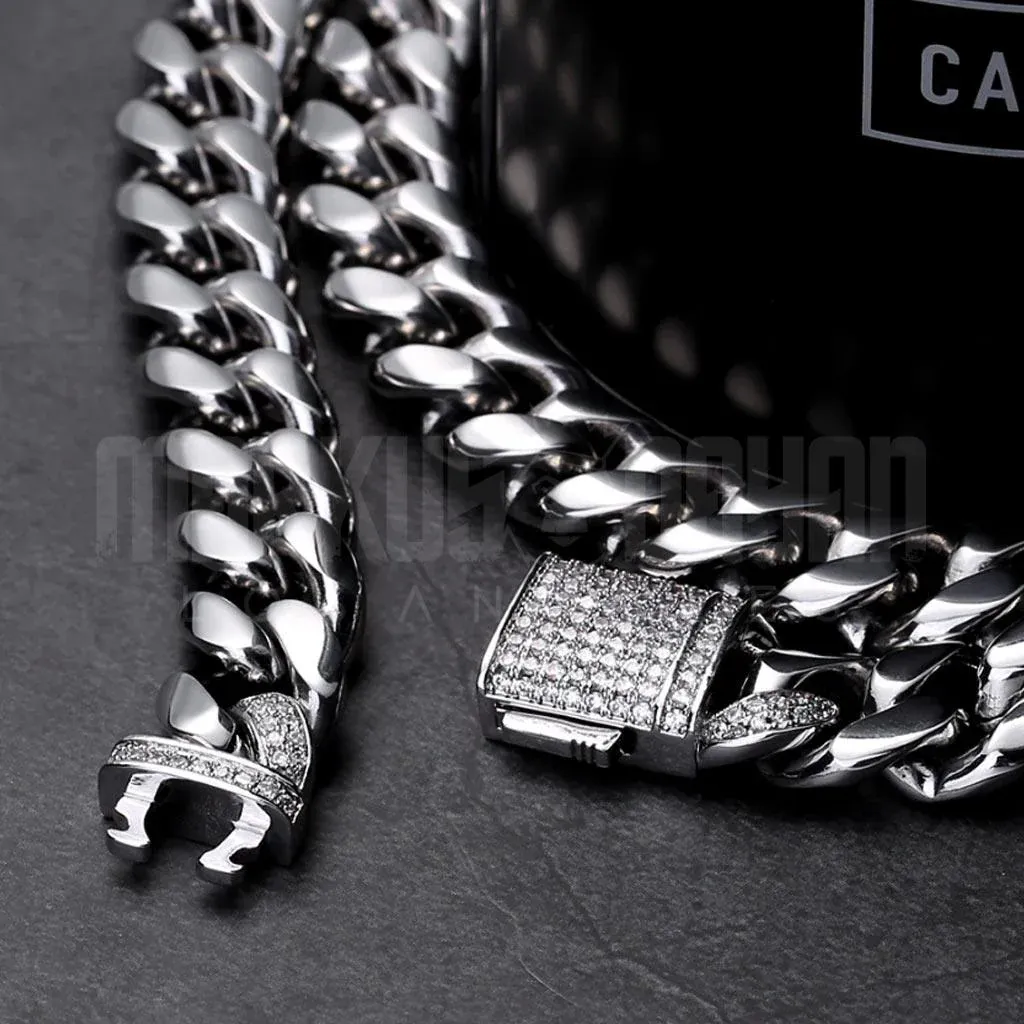 Ensemble de fermoirs glacés Miami Cuban Bundle de 10 mm en or 18 carats