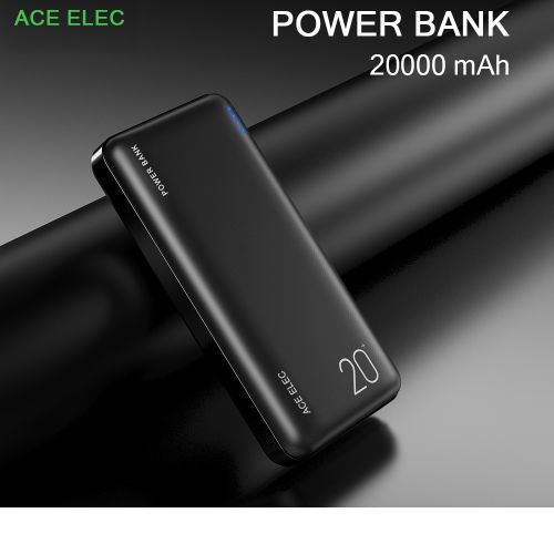 Chargeur rapide portable ultra-fin Ace Elec Power Banks 20000 mAh