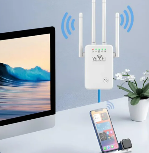 Étendeur Wi-Fi Sans Fil à Quadruple Antennes