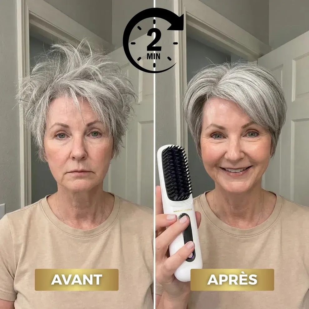 La PREMIÈRE brosse coiffante intelligente pour cheveux courts