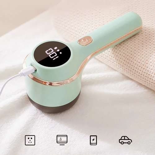 ✨Appareil à 3 vitesses pour éliminer les peluches sur les tissus, avec affichage numérique