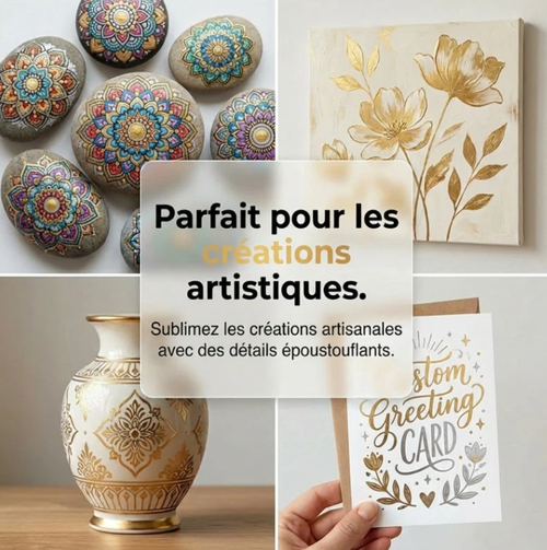 🔥 Peinture à la feuille d'or à base d'eau