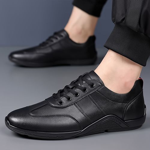 Baskets décontractées pour hommes personnalisées de haute qualité en cuir véritable grain authentique personnalisation de logo chaussures augmentant la hauteur de 4cm