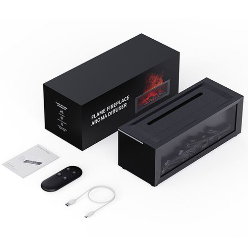 humidificateur diffuseur d'arômes à flamme de cheminée électrique
