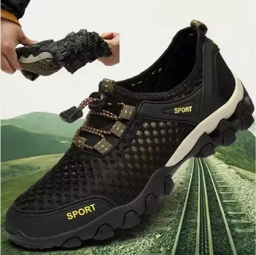 👟Chaussures de course en mesh respirant : chaussures de sport antidérapantes, à semelles souples et polyvalentes