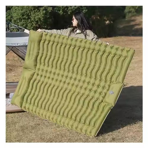 Lit double gonflable portable