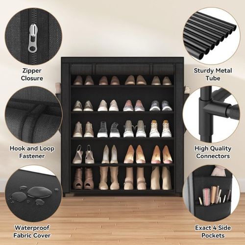 Étagère à chaussures portable et pliable | ARMOIRE