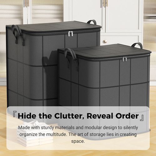 Organisateur étanche à la poussière pour couettes et linge de lit,Paquet de deux pièces