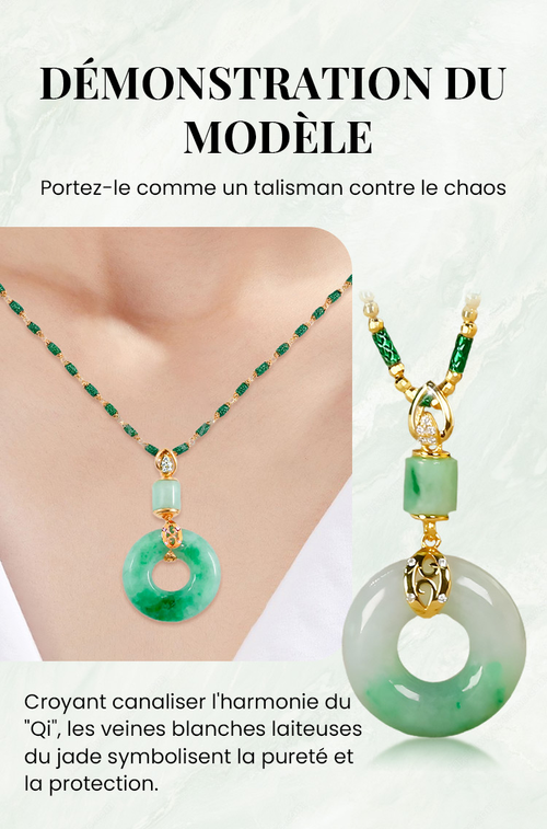 Collier de Paix et Bénédiction en Jade Hetian