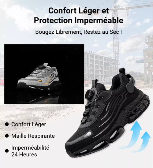 Chaussures de Sécurité Élégantes Unisexes avec Embout en Acier