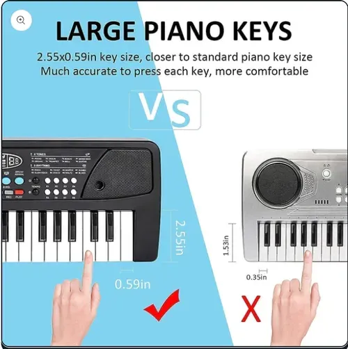 🎹Piano électronique numérique 37 touches avec haut-parleur et microphone🎶