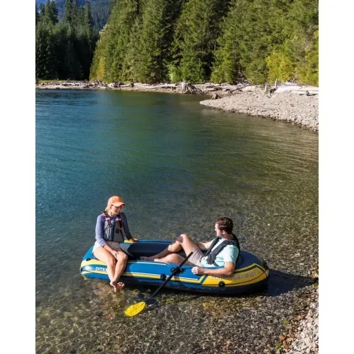 Kayak gonflable, bateau gonflable pliable pour 2 personnes pour hommes et femmes, avec pagaie et pompe à air, dériveur de pêche pour rafting, sports nautiques