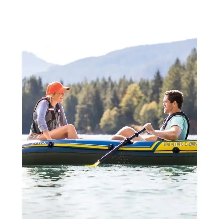 Kayak gonflable, bateau gonflable pliable pour 2 personnes pour hommes et femmes, avec pagaie et pompe à air, dériveur de pêche pour rafting, sports nautiques