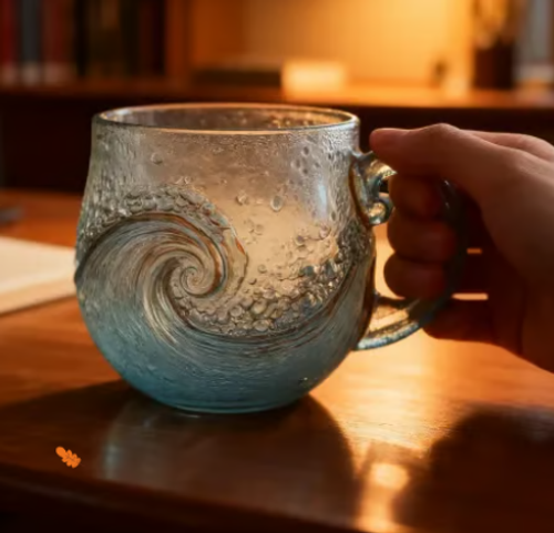 🌊See-Glas-Wellen-Tasse