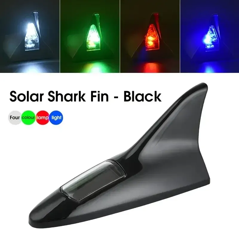 🚗Feu d'avertissement solaire en forme d'aileron de requin pour voiture