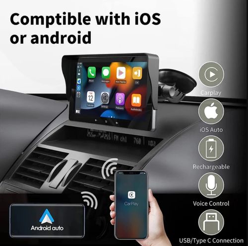 Écran tactile de voiture de 7 pouces avec caméra de recul gratuite (édition 2025) 1 ventes