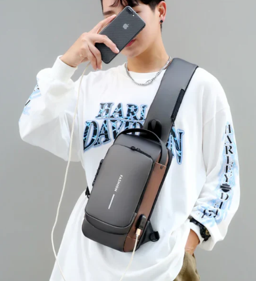 Sac intelligent Croisé Antivol USB