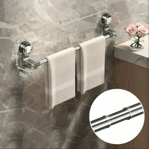 Porte-serviettes à ventouse réglable