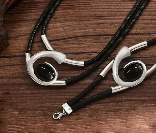 Ensemble Collier & Bracelet Pierre Acrylique Bohème - Design Vintage Léger et Élégant, Cadeau Parfait pour les Amatrices de Mode 👒📦