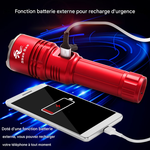 Lampe torche LED rouge