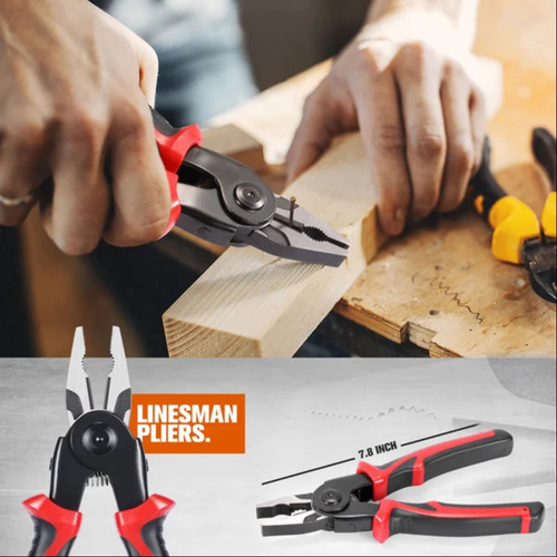 Ensemble d'outils de pinces à tête interchangeable multifonctions 5 en 1