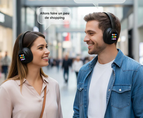 ✨Casque Bluetooth AI avec écran LCD