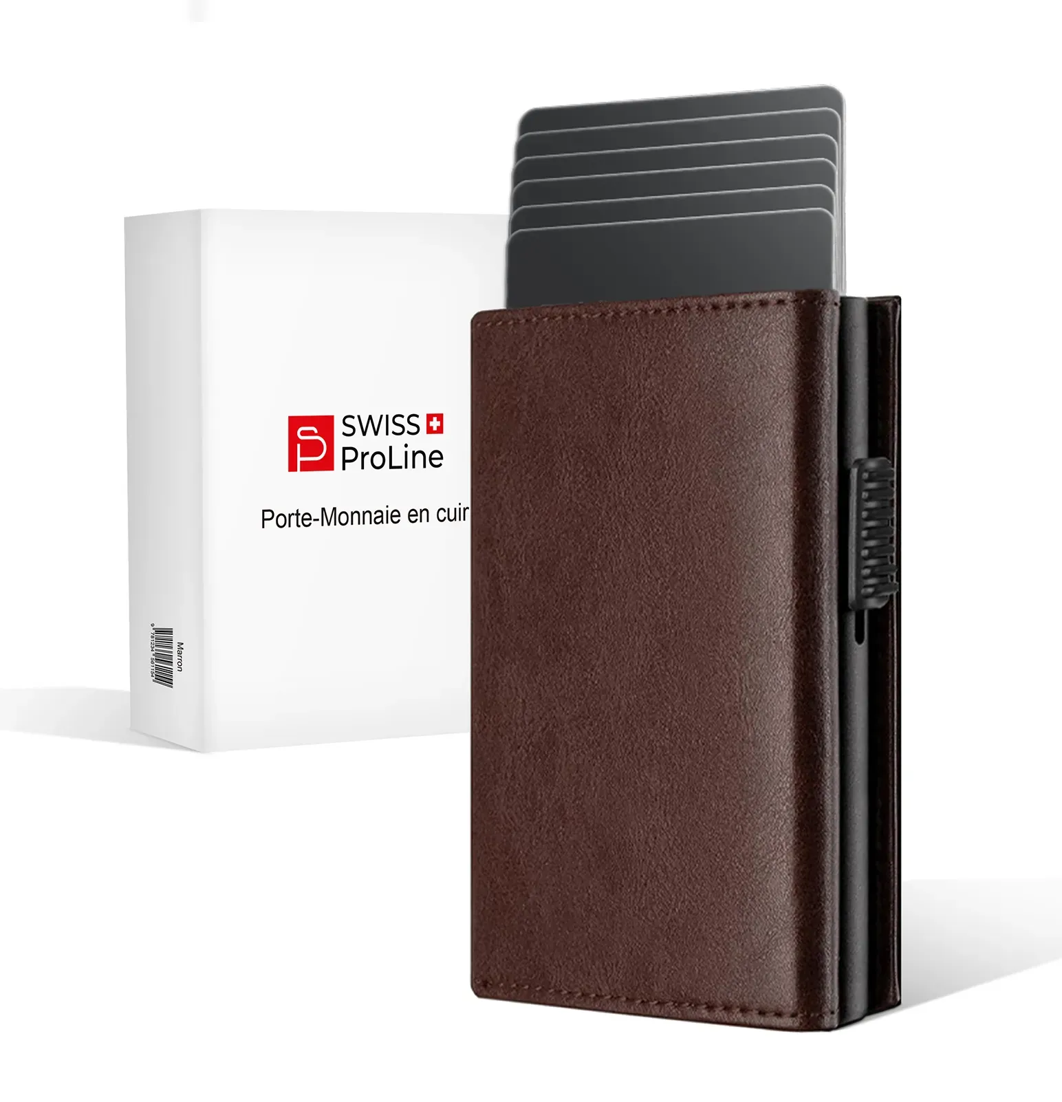 Porte-Monnaie en cuir avec protection RFID