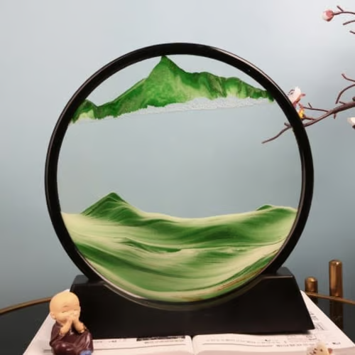 Sablier 3D Paysage de sable sous-marin