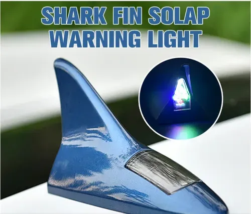 🚗Feu d'avertissement solaire en forme d'aileron de requin pour voiture